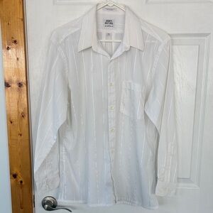 John Henry Men's Classic White Dress Shirt Athletic Fit